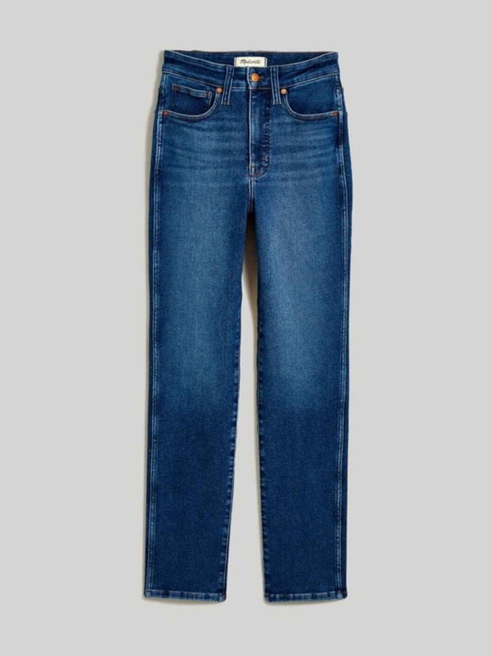 Madewell Curvy Stovepipe Straight Leg Jeans In Auraria WashSuper Stretch